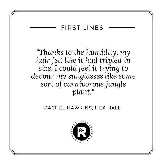 RootLiterary's tweet photo. "Thanks to the humidity, my hair felt like it had tripled in size. I could feel it trying to devour my sunglasses like some sort of carnivorous jungle plant." —Rachel Hawkins, HEX HALL #firstlinefriday ⁣⠀
⁣⠀
#rachelhawkins #hexhall #bookquote #quote … https://t.co/9m5XC7Ujqu https://t.co/YUrGDLzj8f