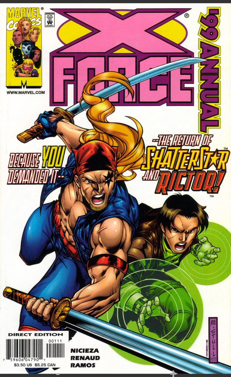 >> X-Force Annual ‘99This is the only comic about the Mexico trip but it has really really good ricstar content. *𝑤𝘩𝑖𝑠𝑝𝑒𝑟𝑠*, in my opinion, they are already a couple here.