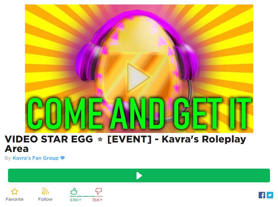 Ivy On Twitter So Uhh Roblox Egg Hunt 2019 Just Keeps Finding New Ways To Mess Up Doesn T It This Time We Have A Random User S Game Awarding The Video Star Egg - how to get video star egg soon roblox egg hunt 2019