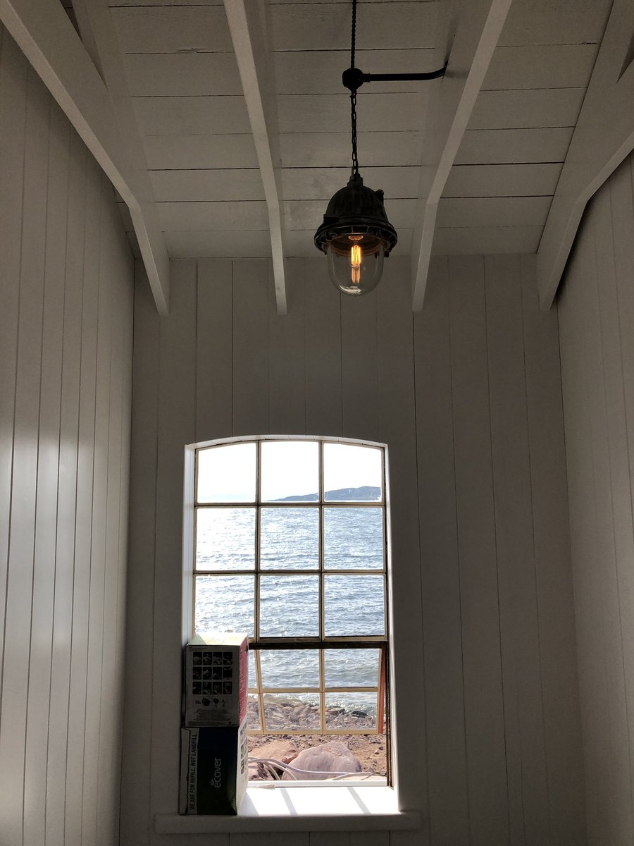 Some cool light fittings fitted recently it a pretty cool cool location with sea view.