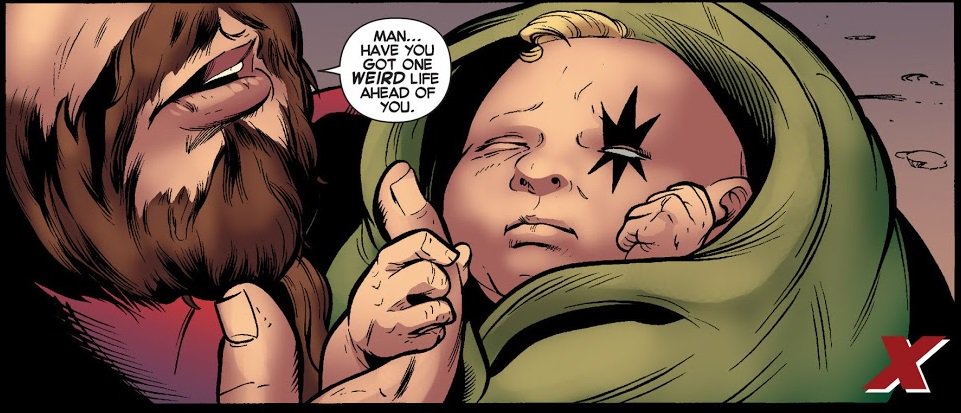 *XFI pretty much disbands, and the run ends with issue #262.>>#259Mojoworld! And the mystery about Longshot’s and Shatterstar’s relationship is solved, and oh boy! Paradoxes are a crazy thing. Plus we have baby Shatterstar.