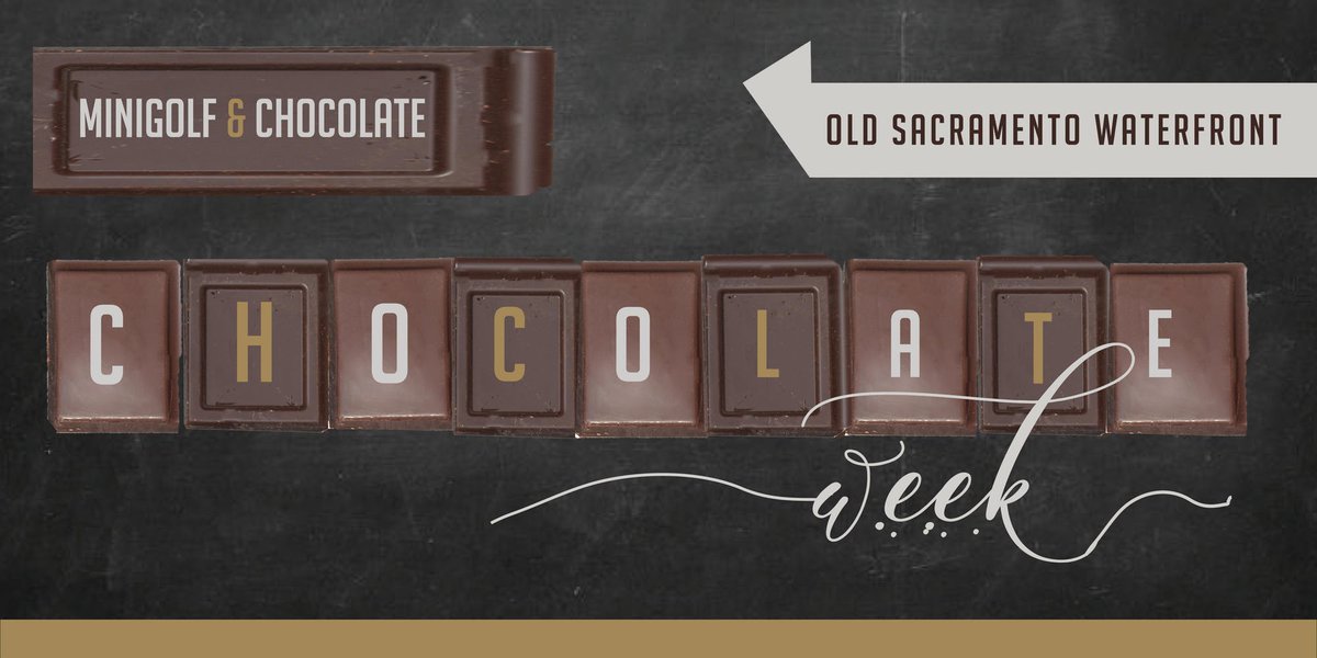 oldsacramento's tweet photo. We're excited to introduce some new events for #SacChocolateWeek! One of our newest businesses, Sac Mini Golf, will be hosting Mini Golf and Chocolate on May 15! RSVP and snag tickets: https://t.co/MiirNnJS1L https://t.co/Fo4bPidbcK