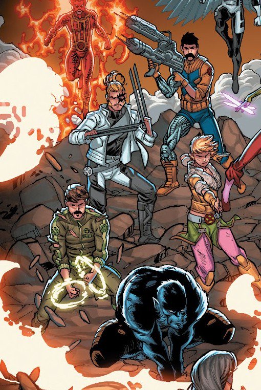 >SECRET WARRIORS (2017)#2-3, #5Ricstar and their matching (gay) mustaches.ICEMAN (2017)>#9Ric hits on Bobby because he and Shatterstar are “taking a break”, why? Who knows? >>#11Rictor and Iceman go on a date, and Ric confesses Shatterstar is the only one for him.