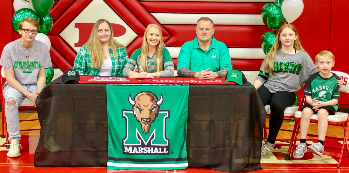 DepthChartWC's tweet image. Now on Depth Chart website (depthchartwc.com): College signing feature on Parkersburg senior Jordan Balog (third from left), who will run cross country and track at Marshall University
