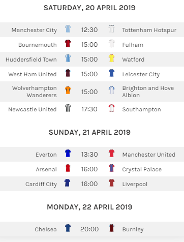BenCrellin's tweet photo. Fantasy Bet are running their #GrandApril contest this weekend.
£33 entry fee with an £8,000 guaranteed prizepool.
Same rules as FPL.
It only covers the 10 original GW35 fixtures, so every team plays once (see screenshot)
Deadline at 12.22pm
Link: https://t.co/qPXxehERfx #ad https://t.co/EW2or9KgnQ