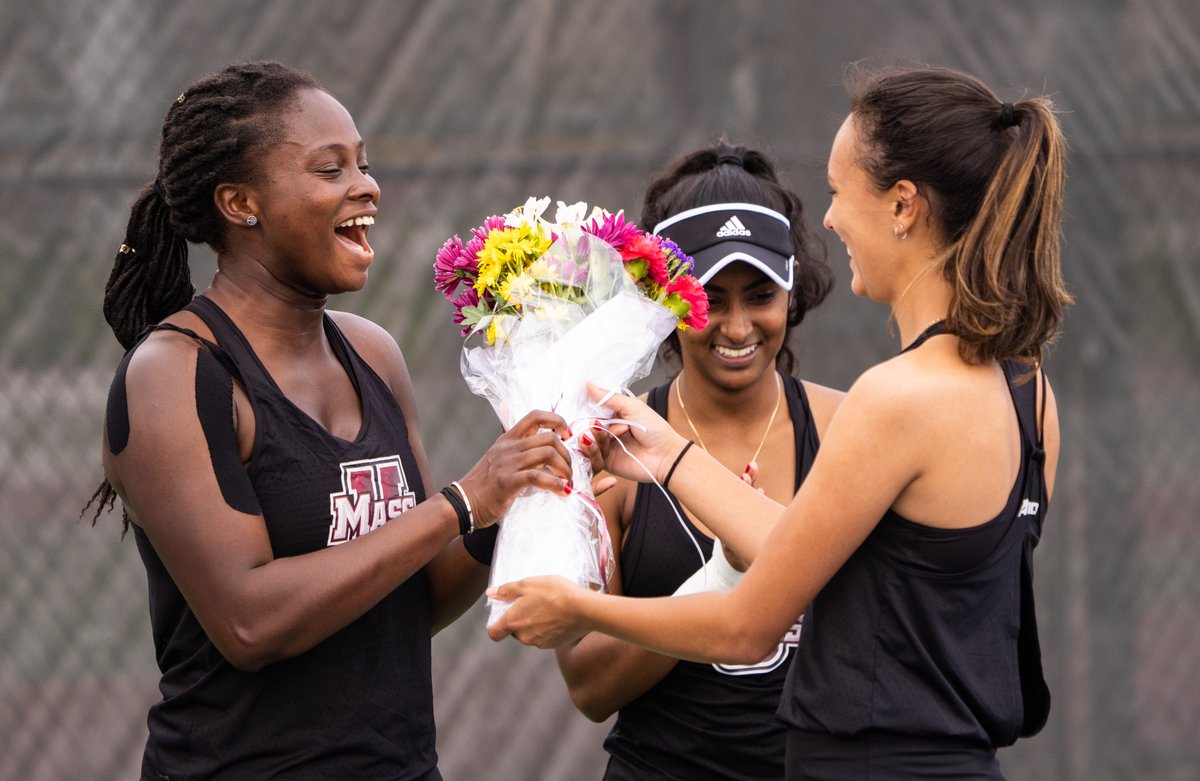 jonbrynjolf's tweet photo. .@UMassTennis Senior Ruth Crawford closed out her final regular season home game today! Good luck Ruth with all your endeavors to come! #Senior https://t.co/GiQM6p6ydP