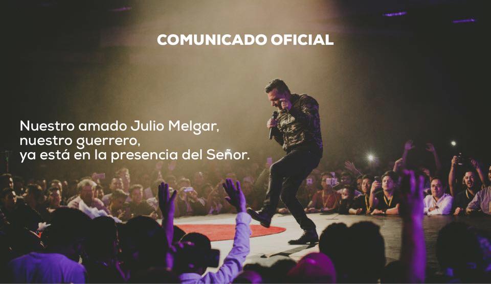 pacopalafox's tweet photo. Hoy 19 de abril de 2019 a las 2:00 p.m. nuestro querido amigo y hermano #JulioMelgar terminó victorioso la buena carrera en esta vida y partió a la presencia del Señor. 
Un abrazo a la gente más cercana de su familia y fuerza para seguir.
https://t.co/webSrW4hDu https://t.co/TnGnyWCnLU