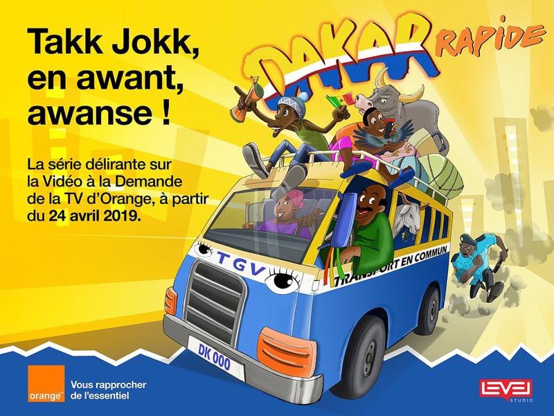 peacenjaay's tweet photo. #Animation #MadeInSenegal #LevelStudio #pubaccrosn #mrpubaccrosn #kebetu #Senegal
À ne pas rater !
Level Studio Tv lance ”Dakar Rapide”, la 1ere série en Afrique de l'ouest en VOD le 24 Avril au Canal Olympia avec Orange. https://t.co/Ectjoitg1E