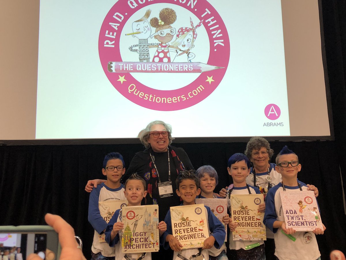 CoralSunsetAP's tweet photo. Poinciana TAZBOTS JR meeting Author Andrea Beaty at First Championship @firstlegoleague @PoincianaStem @cityofboynton @pbcsd @andreabeaty #readquestionthink https://t.co/JmlGnxmb3H