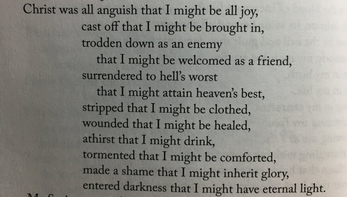 stevejbarbee's tweet photo. A beautiful summary of Christ's work on Good Friday.
From The Valley of Vision's "Love Lustres at Calvary." https://t.co/jEQMnOEvW2