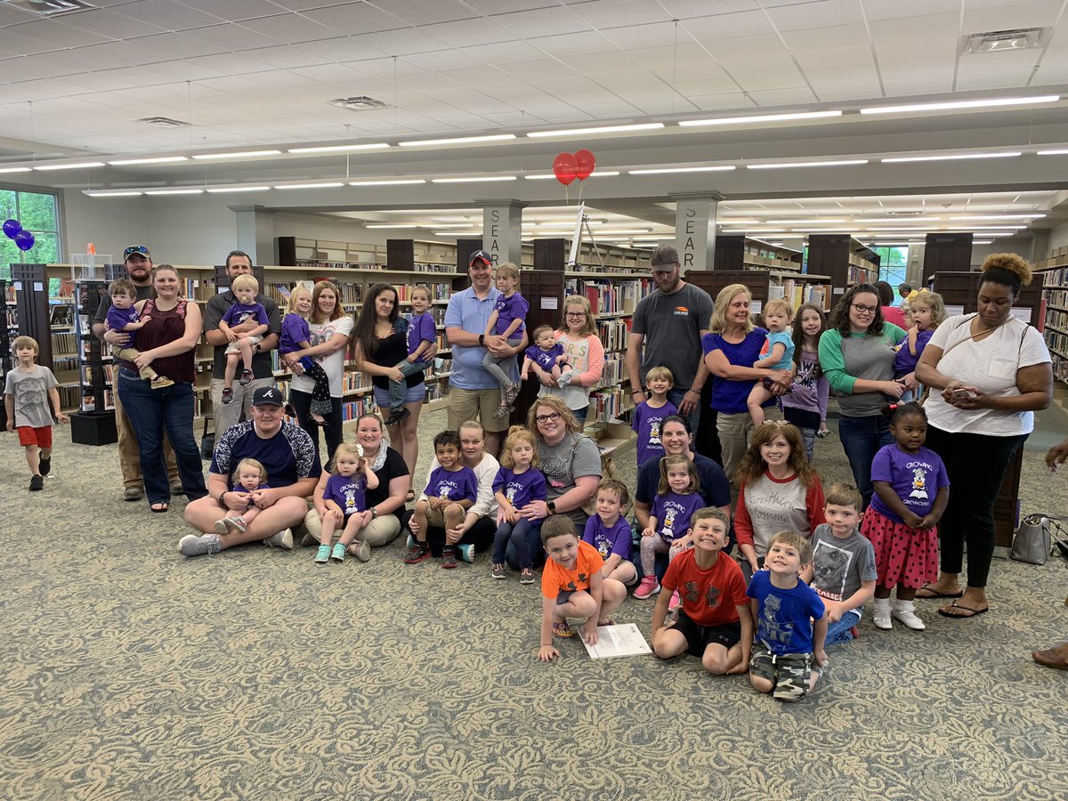 GreyhoundGrow's tweet photo. The Growing Greyhounds were present in force at the Jones County Library Grand Reopening! #superjcss #getgareading #middlegaregionallibrary #jonescountylibrary https://t.co/uxszVNWd2t