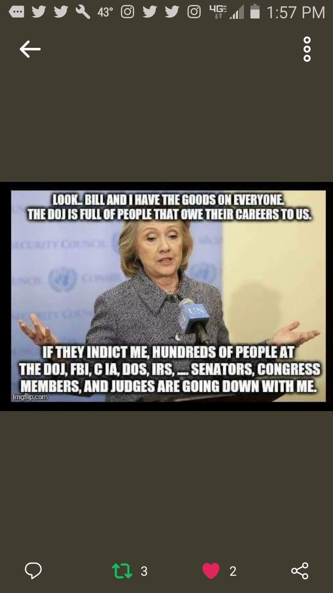 wolverines_dad's tweet image. Think "Filegate"

Hillary Clinton has the dirt on a lot of people and she's used it over the years to corrupt a lot of people, and build a network of criminals who do her bidding, and supply her with information and intelligence 

#Filegate