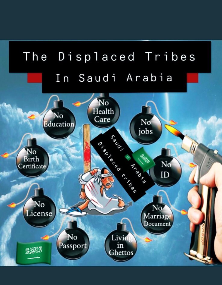 budoon3's tweet photo. @AJABreaking السعودية تعذب ابناء #القبايل_النازحة  وتحرمهم كل حقوقهم الانسانية https://t.co/QIqrXmVWNb
