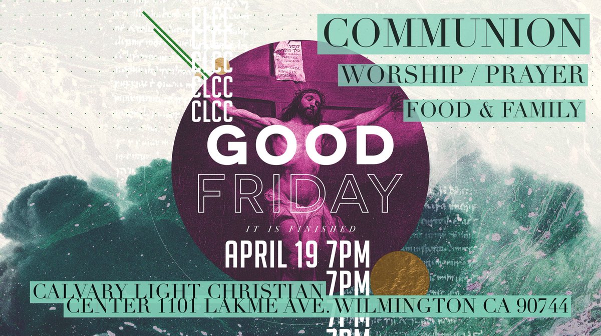 Join us tonight at 7pm for our Good Friday Service. There is something for everyone. #goodfriday #clcceaster #easterweekend #easter #HolyWeek #jesus #Wilmington #pola #harborarea #worship #family #Bible