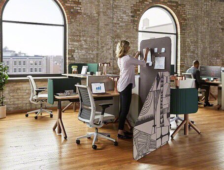 bkmOfficeWorks's tweet photo. Steelcase Flex Collection:The Team Basecamp is home base for a functional team within an organization and supports a more structured environment for teams with flexibility to move around the floor plan. This space primarily supports their individual focus and collaborative needs. https://t.co/30EFhSmkmK