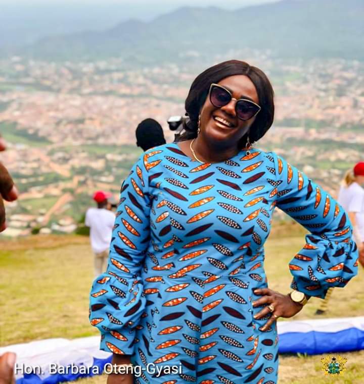 JohnfiahCudjoe's tweet photo. Hon. Lawyer Barbara Oteng - Gyasi (Mrs.). MP for Prestea Huni Valley constituency and Minister for Tourism, Culture and Creative Art storm Kwahu to celebrate Easter with the good people of Ghana 🇬🇭. 
#WorkingforGodandCountry
#PromotingTourism
#WearGhana
#EatGhana
#FeelGhana https://t.co/eb1qA8loxT