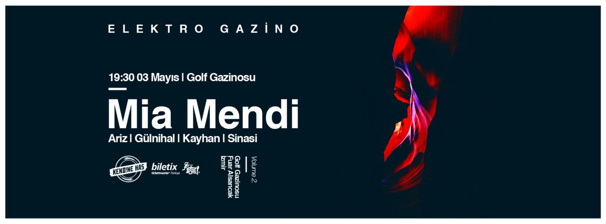 Liverpool çıkışlı techno ikilisi Mia Mendi, 3 Mayıs'ta Golf Gazinosu'nda! 19.30 dan 05.30'a kadar sürecek olan sürprizlerle dolu Elektro Gazino Vol 2'yi sakın kaçırma!
#elektrogazinovol2 #miamendi #ariz #şinasi #gülnihal #kayhan #golfgazinosu