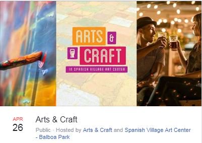 Arts & Craft event at Spanish Village Art Center in Balboa Park
