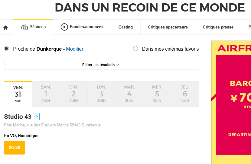 konoseka_fan's tweet photo. Projection du film d'animation DANS UN RECOIN DE CE MONDE en France.
ven.31 mai 20h30
Studio 43 Dunkerque
VO

#DansUnRecoinDeCeMonde #InThisCornerOfTheWorld #Dunkerque #Studio43

https://t.co/mvgwDdY0pl

映画 #この世界の片隅に　海外情報
5/31　フランス　ダンケルク https://t.co/YnGTbTKvaF
