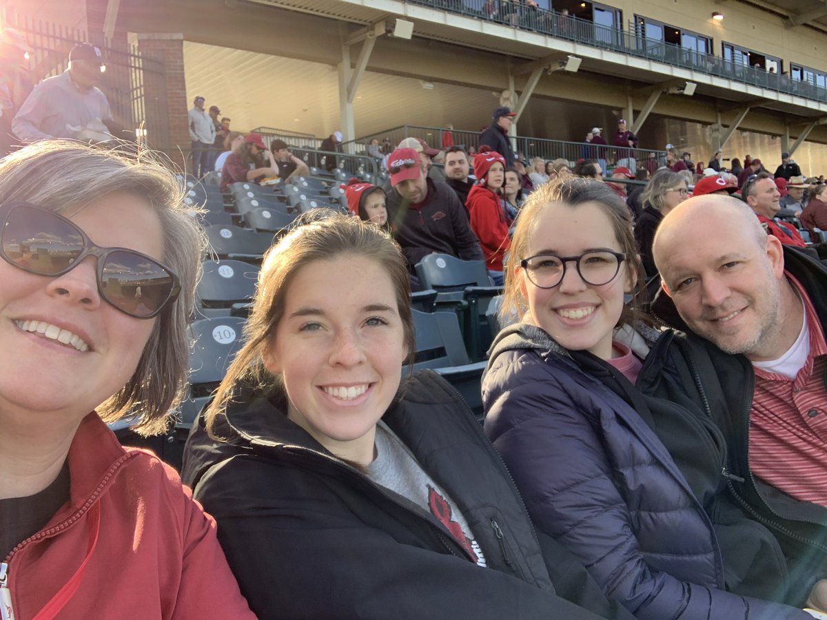 HaleyW's tweet photo. Here to see the Hogs clinch the series! WPS! #OmaHogs #thisisbaseball https://t.co/XBgNeLx8uX