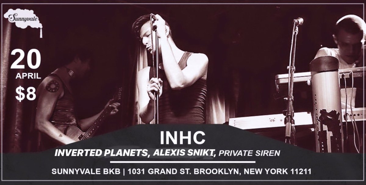 InvertedPlanets's tweet photo. last minute show tomorrow night in Brooklyn at @sunnyvalebk come rock with us https://t.co/jsyTLM81j0