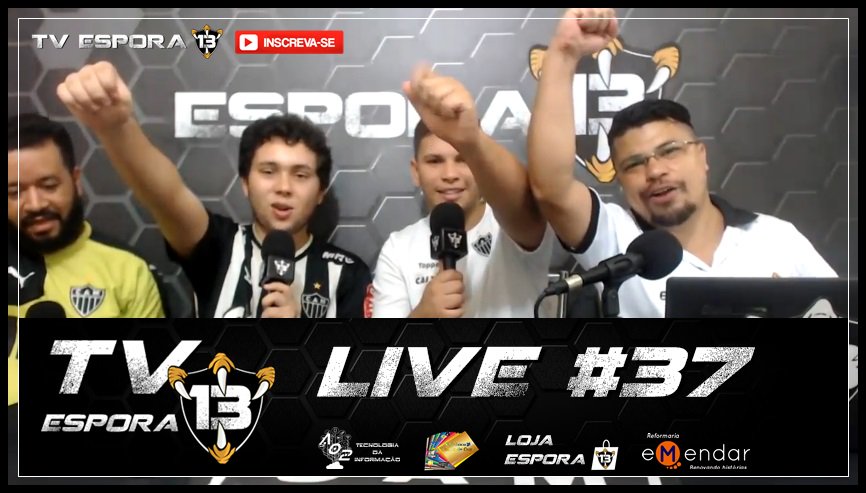 Espora13's tweet photo. TVE13 Live #37 - Agora é Guerra! Pra cima delas Galooooo!!!
https://t.co/1sfpupte14
Assista Massa a nossa Live repercutindo toda semana do Galo e a final do Campeonato Mineiro.
Inscreva-se no canal TV Espora 13
#ESpora13 #TVEspora13 #Live37 #EsporadaNelasGalo https://t.co/semgQig53c