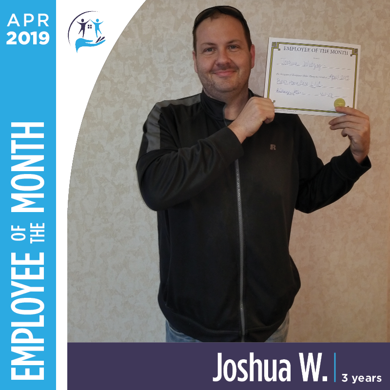 #Congratulations, Joshua W.! #EmployeeOfTheMonth #TwinCitiesJobs