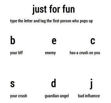 B @BrokenCambion
E <a href="/PrettyPoisonM/">Morgan Edwards</a>
C <a href="/satanaticphil/">hello internet im [Chase]</a> ( doesn't know you )
S @DevilishNickSt ( awkward )
D @LittleMissPeaa
J @serpentjock ( not really )