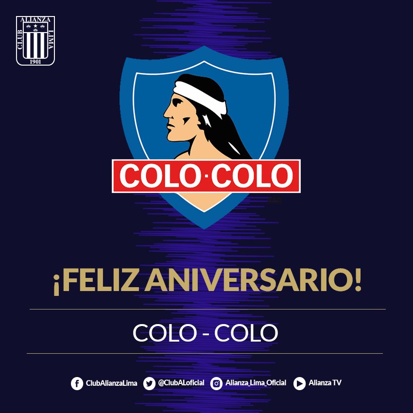 ¡Feliz 94 aniversario <a href="/ColoColo/">Colo-Colo</a> ! 🎂
Un abrazo fraterno a nuestros hermanos chilenos. Muchos éxitos para ustedes. ¡Un solo corazón!