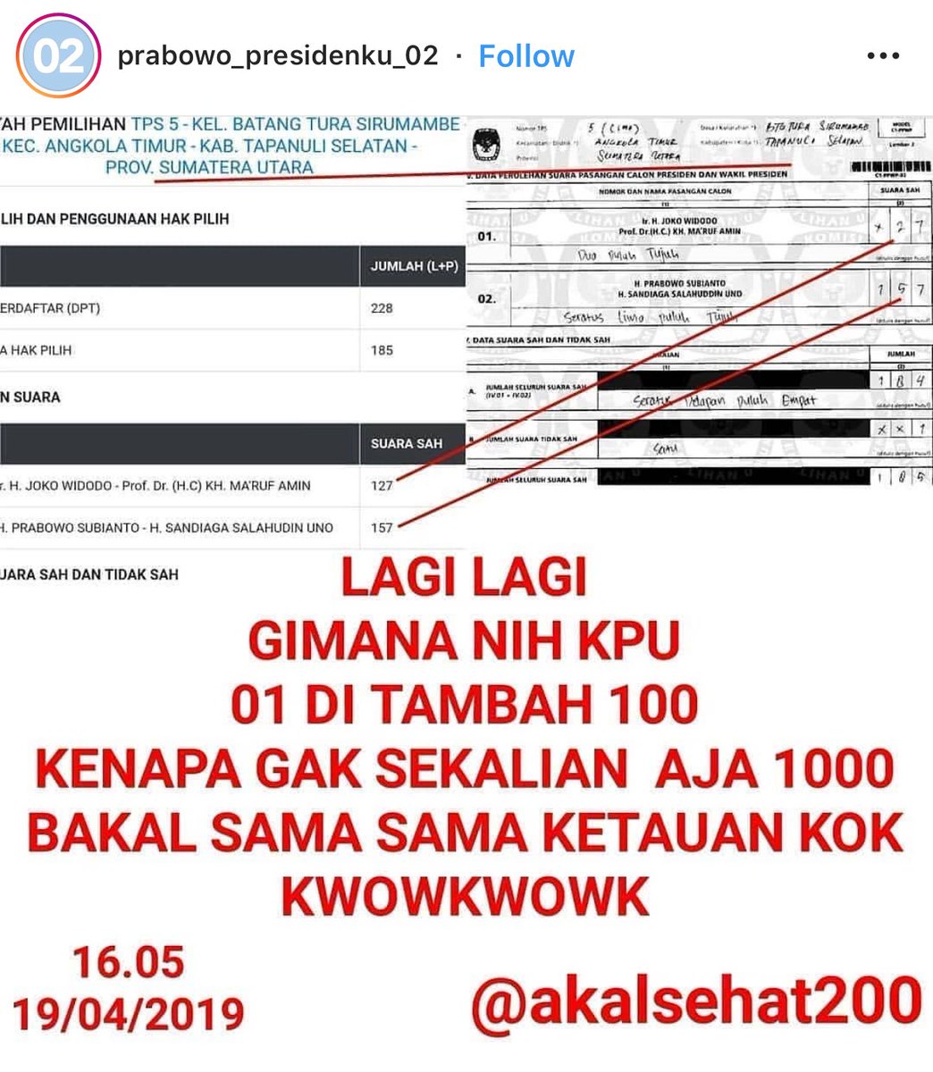 02SiapMemimpin's tweet photo. masih ada yg begini.. Ya Allah, gagalkan kecurangan apapun..
#KpuJanganCurang 
@KPUID 
#melawankecuranganKPU
#stopCurang
#02WinElection #02WinRealCount https://t.co/MqGE9DSEpE
