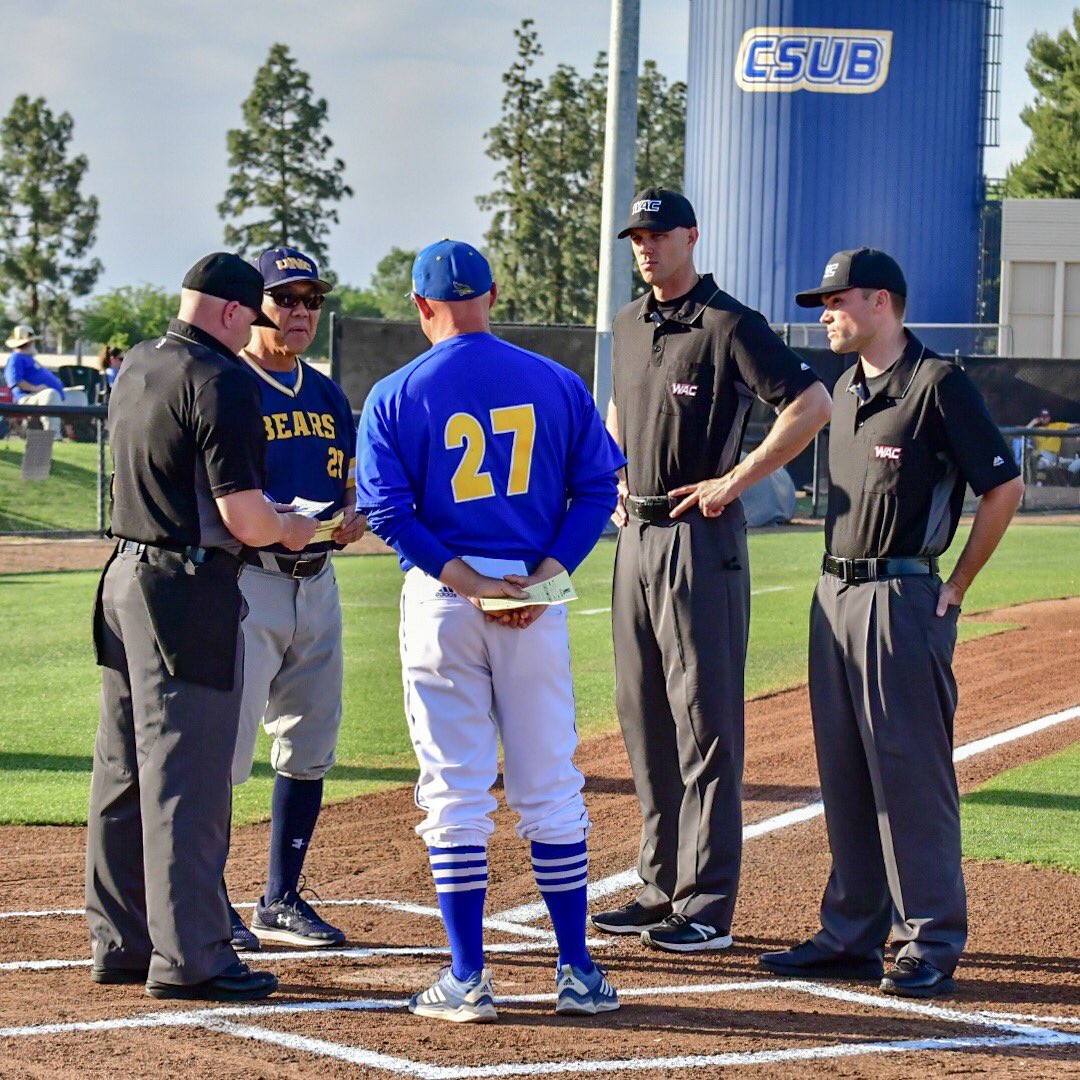 2mduffel's tweet photo. Game Time!! @CSUB_Baseball v @NCBearsBaseball
@CSUBAthletics @WACsports #HardtField https://t.co/QGWO3M9Rcg