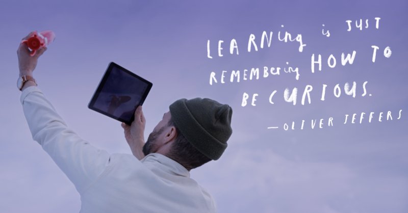 AppleEDU's tweet photo. Wisdom begins in wonder. Head outside this #EarthDay and motivate your kiddos to follow their curiosity, capturing shots of their surroundings they can transform into tributes to #MotherEarth by sketching on the image. https://t.co/OeCP0PlWY9 @OliverJeffers #EveryoneCanCreate https://t.co/7p174rPA9Y