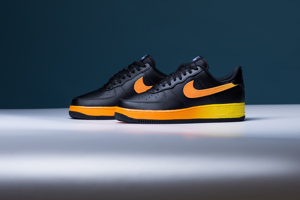 air force 1 black orange peel