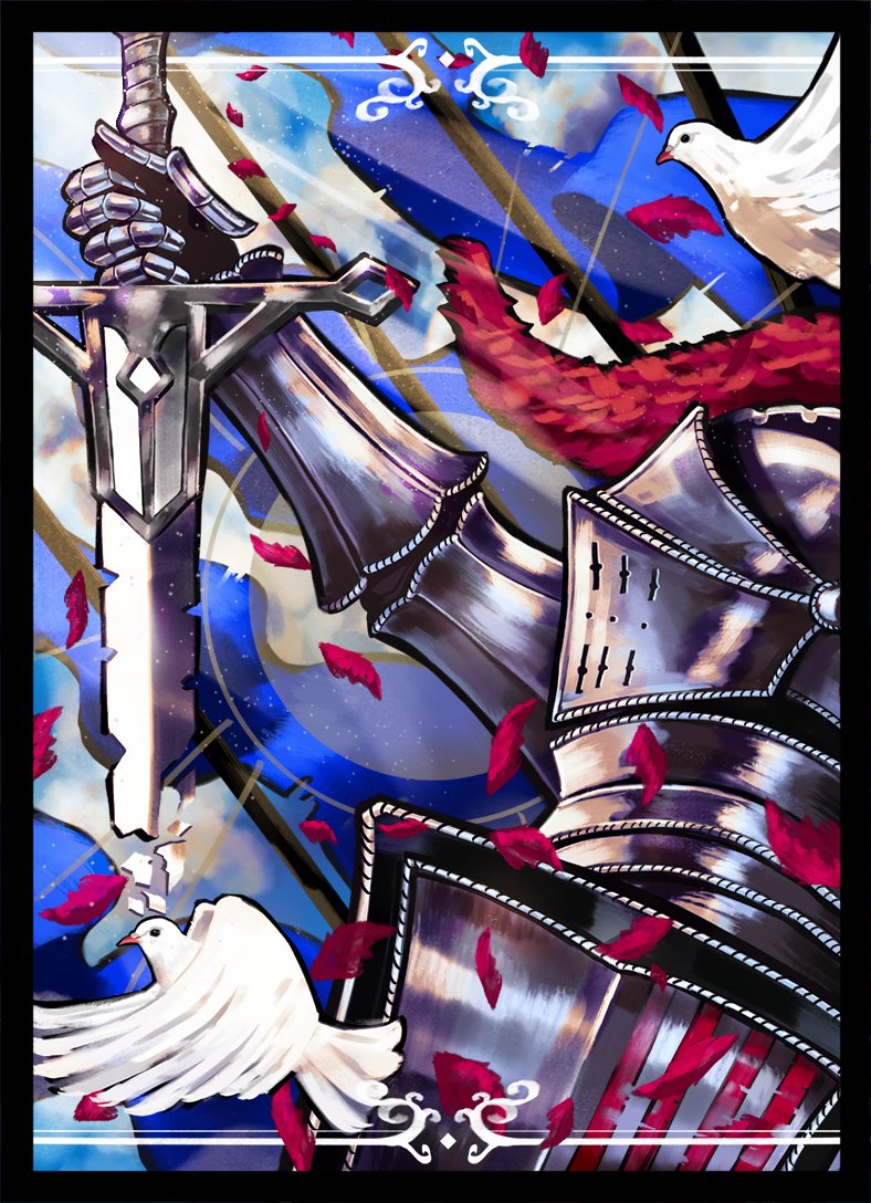 korborau's tweet photo. Paladin card back https://t.co/e7FBs6YQJ4