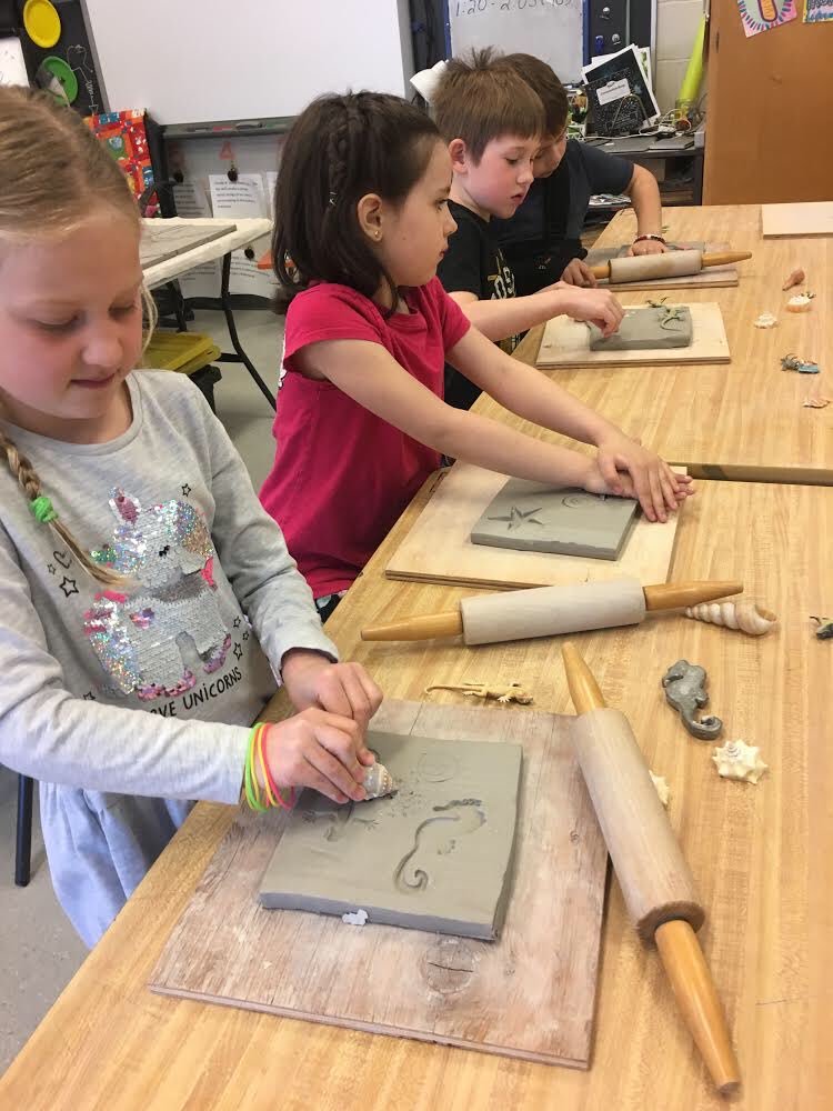 StrathamSchool's tweet image. Tile murals for our 30th anniversary with Artist in Residence Robert Roswell! We cannot wait to see how these turn out!
