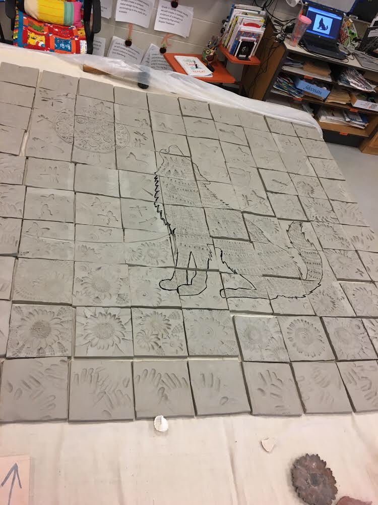 StrathamSchool's tweet image. Tile murals for our 30th anniversary with Artist in Residence Robert Roswell! We cannot wait to see how these turn out!