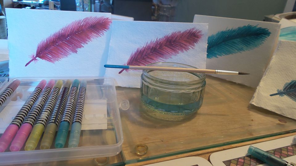 #happyeaster! It's our #craft #market on today in #falkland #fife. Come and visit us - open from 10am - 4pm in the community hall. Here's some peace feathers that will be one one of our fabulous stalls! And remember to visit Falkland itself - plenty of shops and activities!