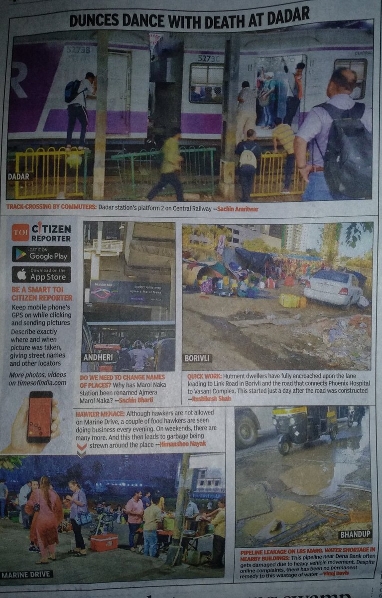 mrsinghCricUmp's tweet photo. A Citizens' Report from @TOIMumbai Things that our authorities are unable to see. @MCGM_BMC ?@MCGMswm @drmmumbaicr @CPMumbaiPolice @PiyushGoyalOffc Have we 'sold' metro station ti Ajmeras. If so, a what price? @RoadsOfMumbai @mumbairailusers @smart @PotholeWarriors https://t.co/bpg2PCRBrr