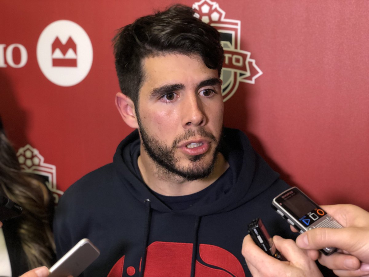 TorontoFC's tweet photo. “The most important thing tonight is the three points. We need to keep going like this.” - @Pozuelo_10 https://t.co/h1bnGcqGyM
