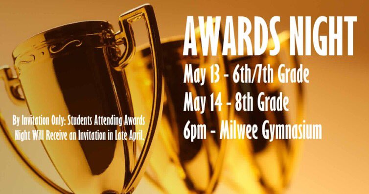 MilweeSpartans's tweet photo. Awards Night Dates - By Invitation Only. We are looking forward to celebrating with you! #milwee https://t.co/sDTdDMlJN0