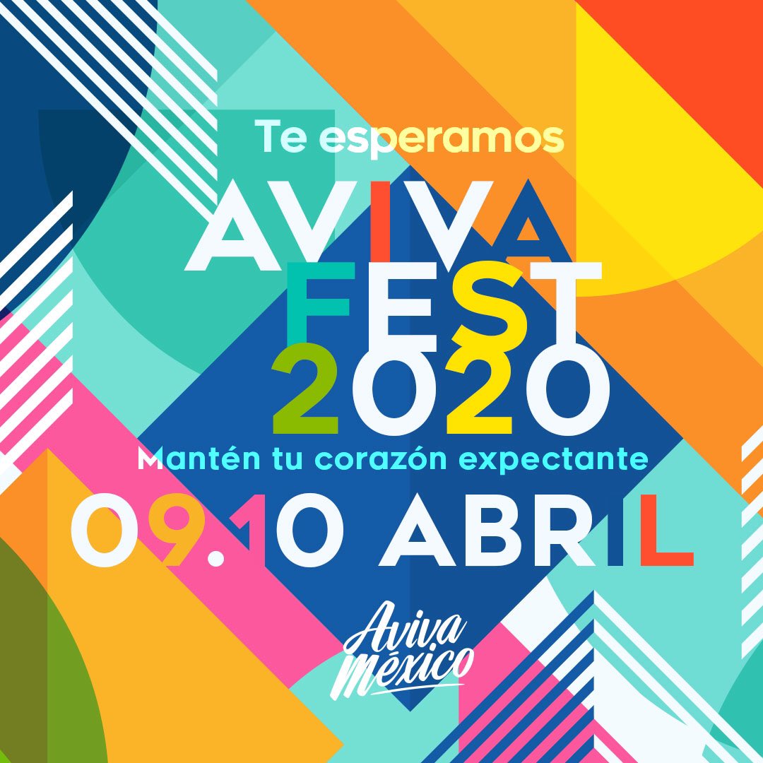 AvivaFest's tweet photo. México ha sido conquistado, sigamos llevando nuestra relación con el Espíritu Santo a otra dimensión. 
¡Empieza la cuenta regresiva! https://t.co/CYhiiNQDWy