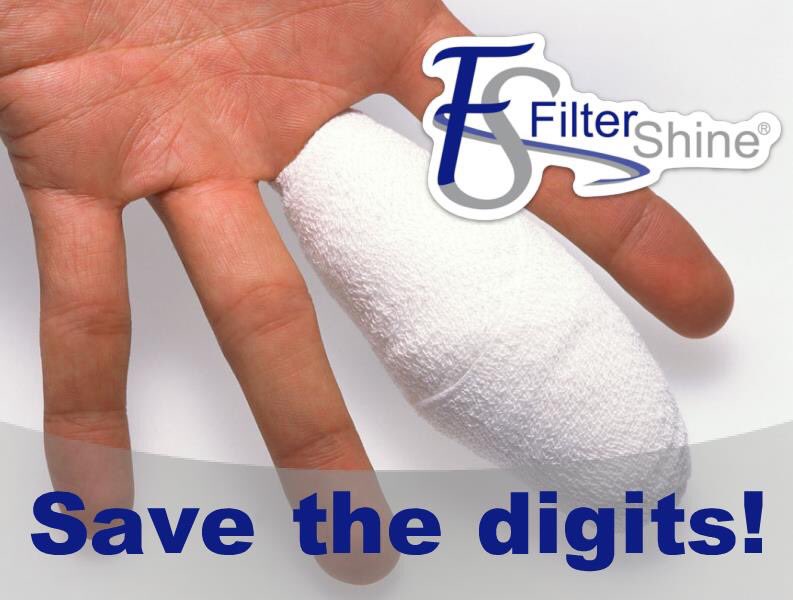 FilterShine's tweet photo. Cut, burnt, or hurt fingers from handling hot filters is a very common injury in the kitchen. Let us remove this liability from your staff! Call us today 1-800-540-4251 and see how our filter exchange service will save you more than just digits! #injury #savemoney #restaurant https://t.co/vFZ9q5ikZ1