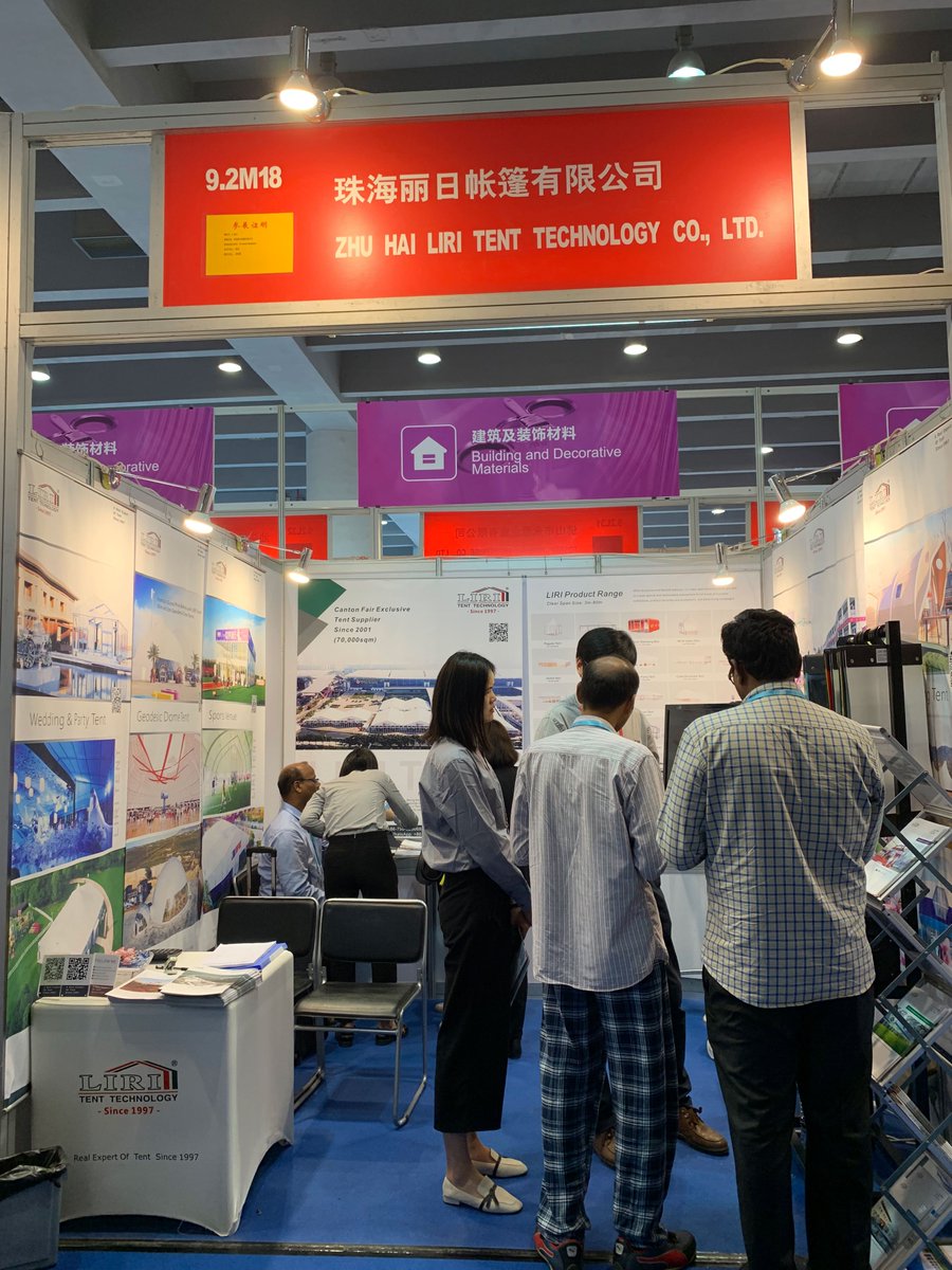 LiriTent's tweet photo. Phase 1 of Canton Fair was ended, and we are looking forward to seeing you in phase 3 at booth NO. 3.2N17 from May 1st to 5th.
#LiriTent #CantonFair https://t.co/2s9tPEMDUN