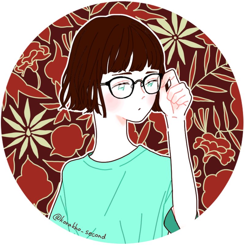 エトフク 息をするようにボブを描く系ラッコ アイコン作成 女の子イラスト メガネ女子 エトフク 息をするようにボブを描く系ラッコ アイコン作成 女の子イラスト メガネ女子