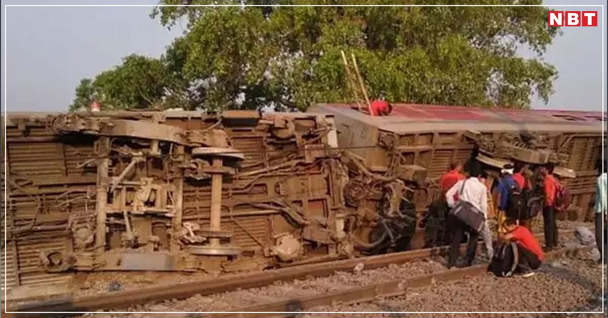 UPNBT's tweet image. कानपुर: पटरी से उतरी पूर्वा एक्सप्रेस, 14 घायल, हेल्पलाइन नंबर जारी 
nbt.in/6PEXRb/kcf
#PoorvaExpress