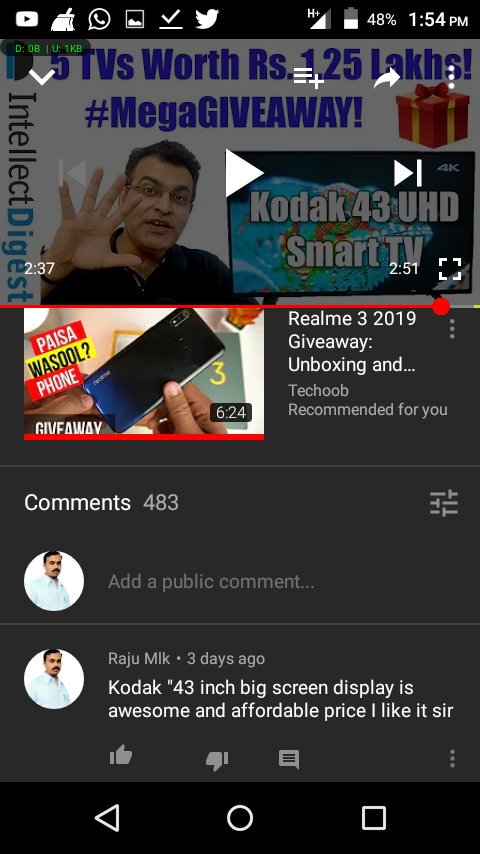 RajuMlk1's tweet photo. @iDigestIndia #MegaGiveaway
Kodak "43 inch big display is awesome and affordable price I like it sir
#IntellectDigest #Giveaway
#TeamID
Join
@SumitRamSays
@kailashkumarJo4
@MKULDEEP666
@ramyavellanki
@Shiba_3333 https://t.co/KO7ZnLf1mA