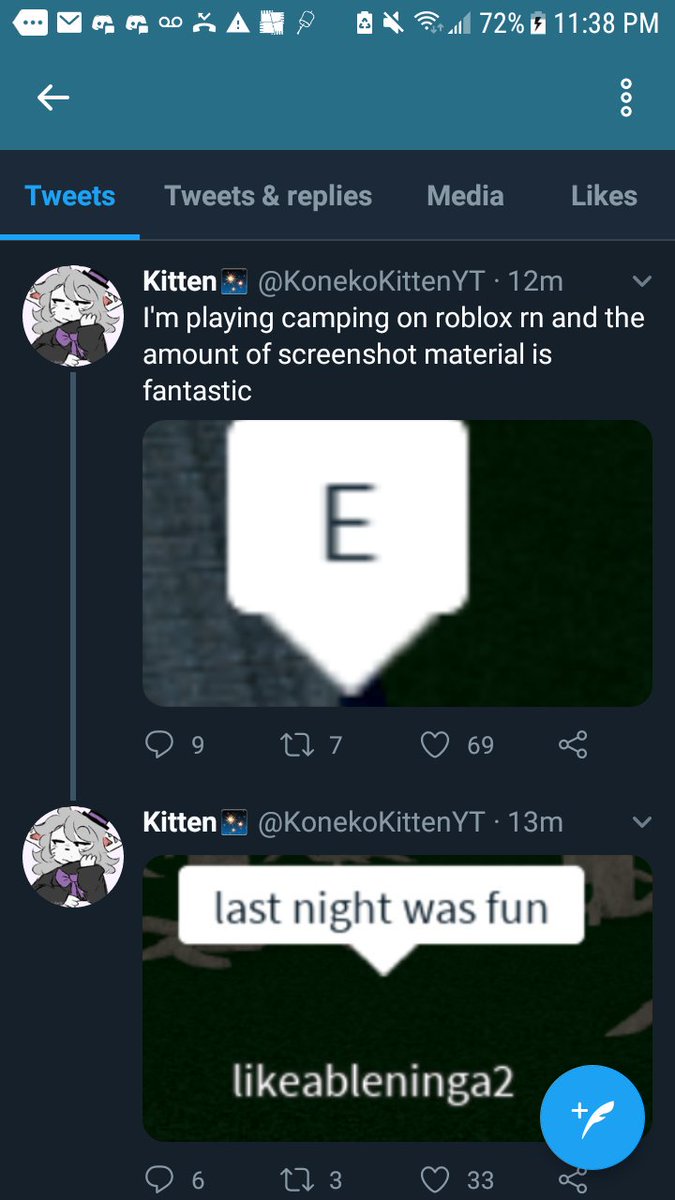 Kitten On Twitter I M Playing Camping On Roblox Rn And The - 2 replies 0 retweets 0 likes