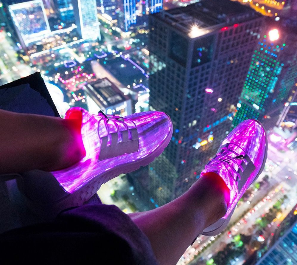 LumiSonata Colored LED-illuminated/LED Light Sneakers Women's Sizes EU 37-42 
