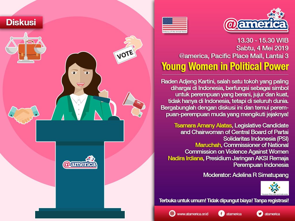 YPHI dalam rangka merayakan Hari Kartini  akan melaksanakan dialog interaktif bersama narasumber dari @KomnasPerempuan @JaringanAKSI dan  politikus muda dari @PSI tenang Perempuan muda dalam kekuasaan politik.. 04 mei 2019 #PoliticalThinking #Politicforall #EqualityAct