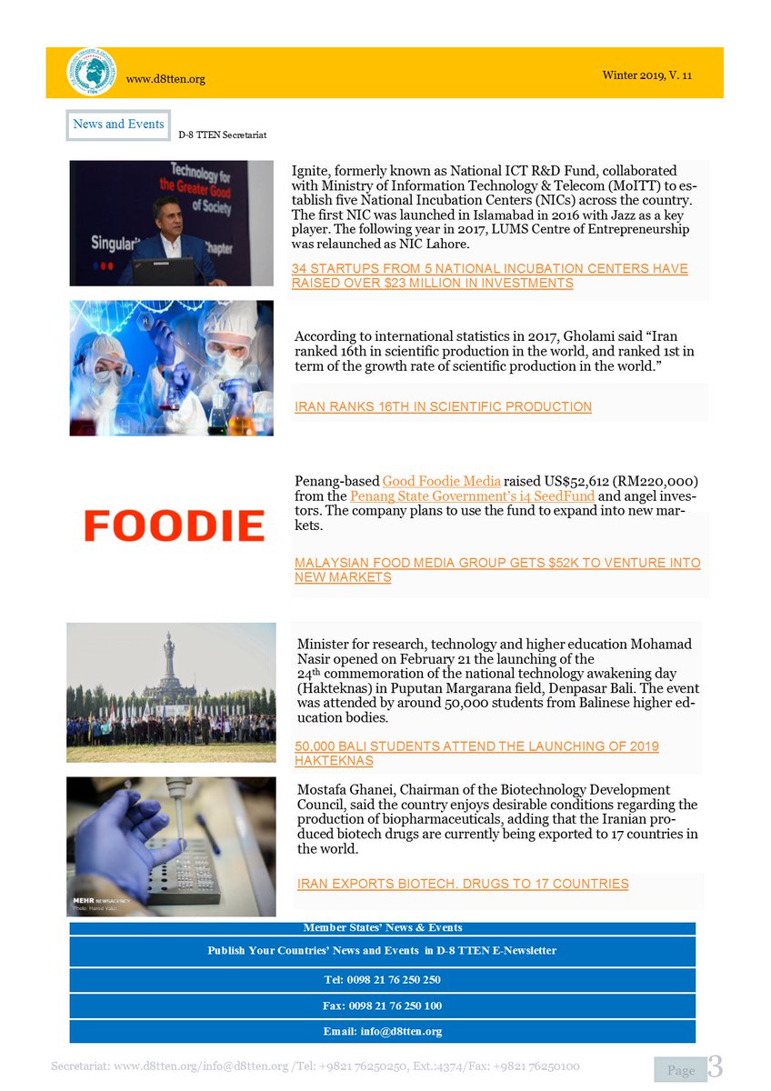 D-8 TTEN ENewsletter